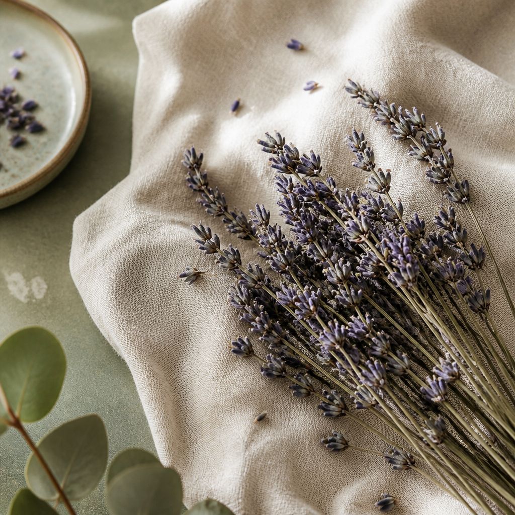 Dried lavender sprigs